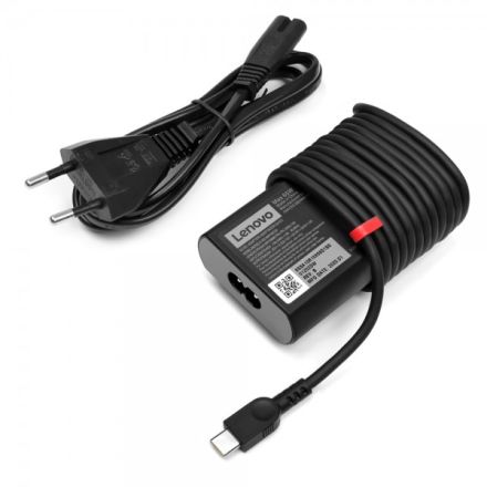 Lenovo GX20Z46255 USB-C 65W Slim Netzadapter mit Netzkabel C5 EU Stecker 